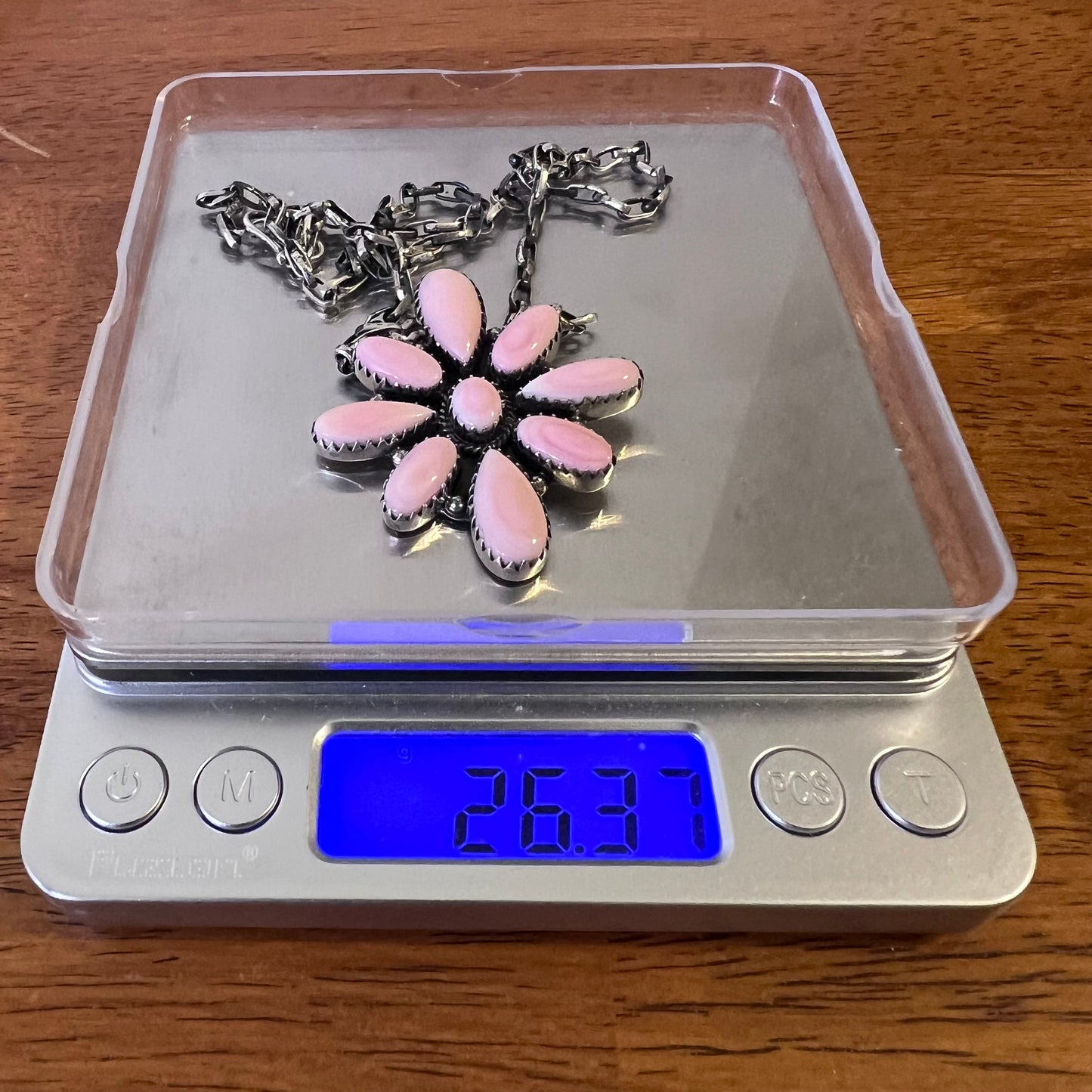 Pink Conch Cluster Statement Necklace
Necklace Only – Ring Sold Separately