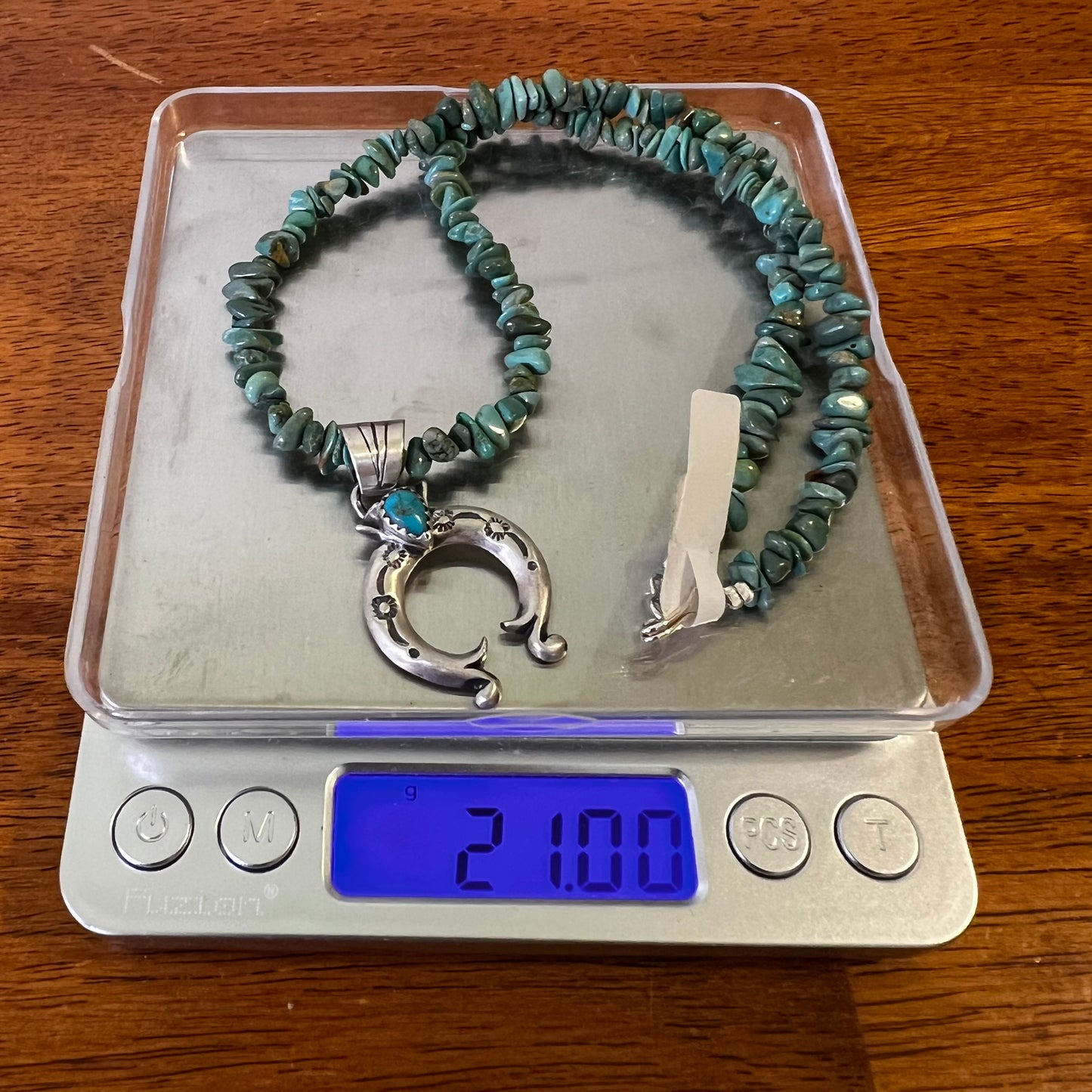 Sam Yellowhair Kingman Turquoise Naja Necklace