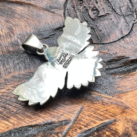 Queen Conch Heart Eagle Pendant