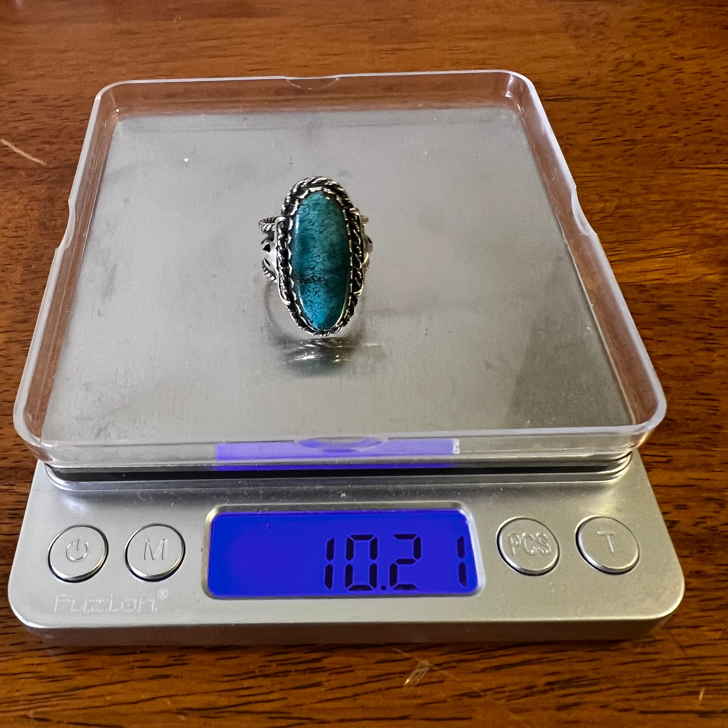 Kingman Turquoise Statement Ring – Wide Band Sterling Silver