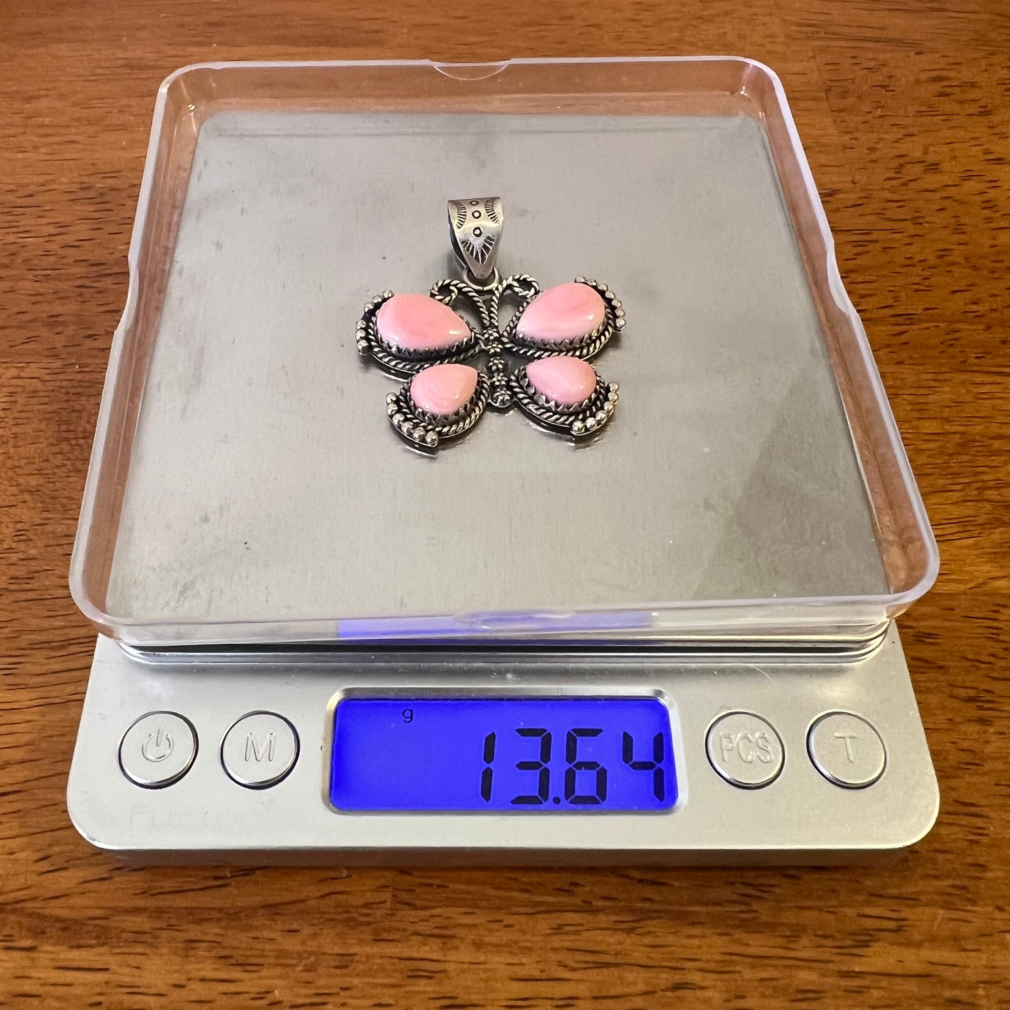 Sterling Silver Queen Conch Butterfly Pendant