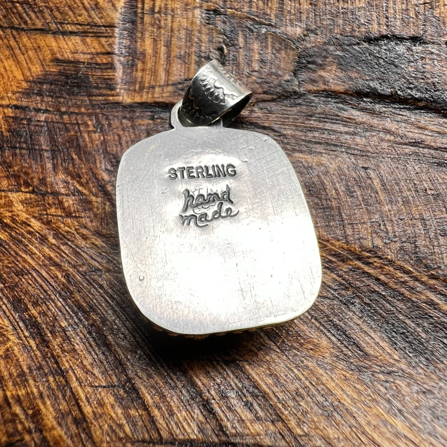 Sterling Silver & Kingman Turquoise Cactus Pendant