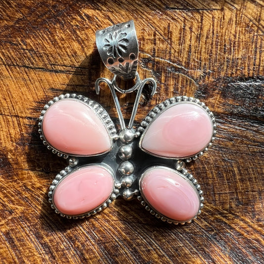 Queen Conch Butterfly Pendant – Sterling Silver Southwestern Statement