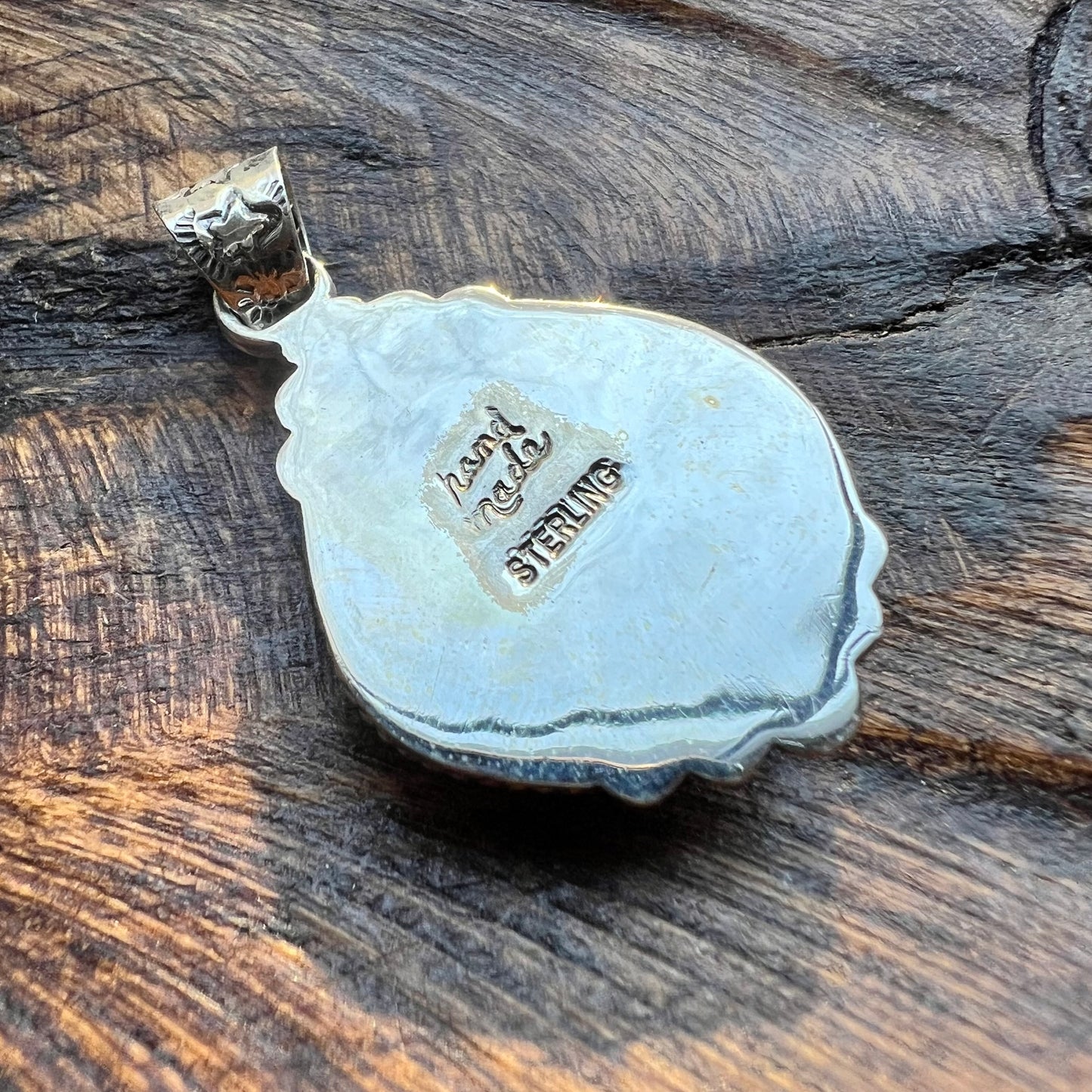 Sterling Silver Kingman Turquoise Statement Pendant