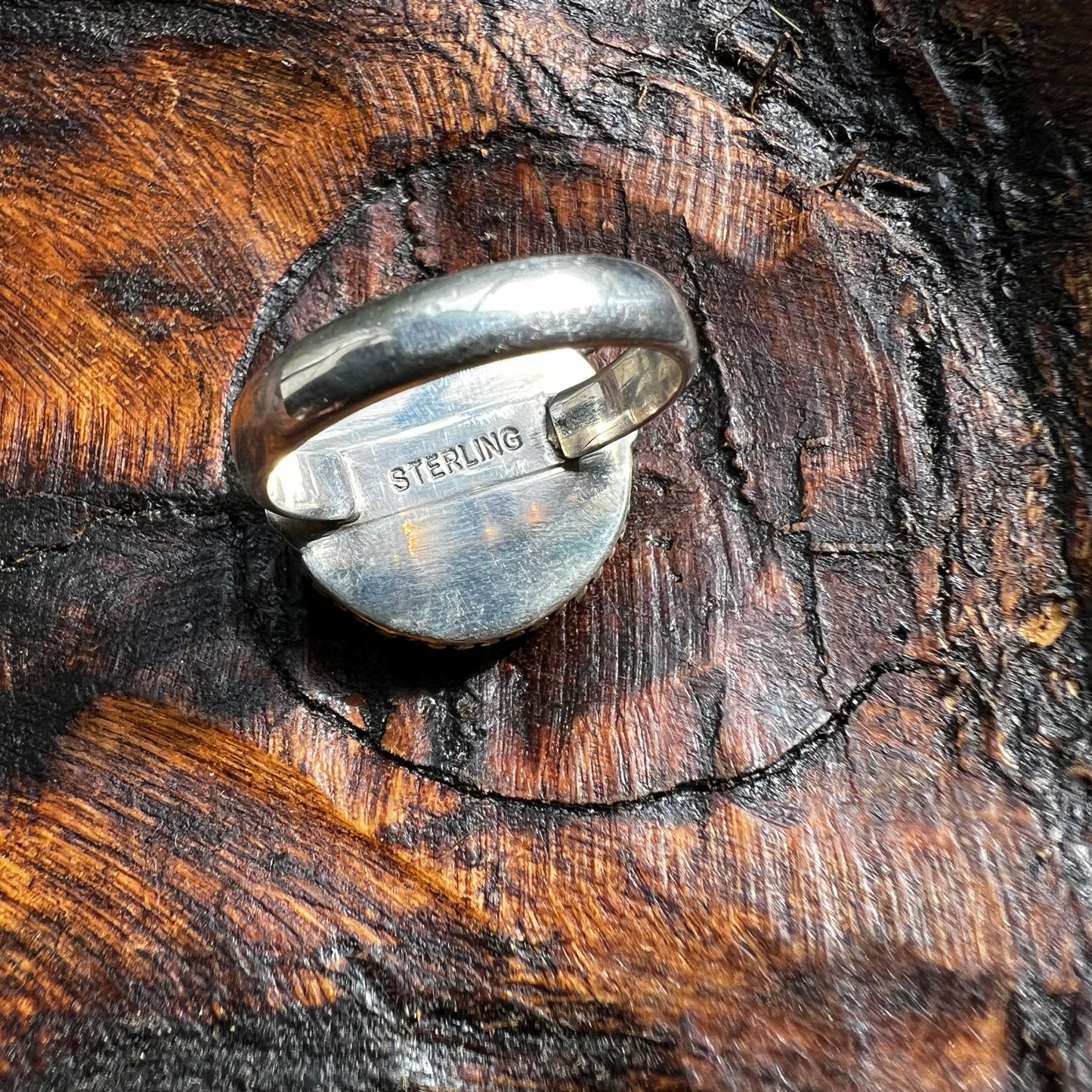 Sterling Silver Queen Conch Ring Size 8
