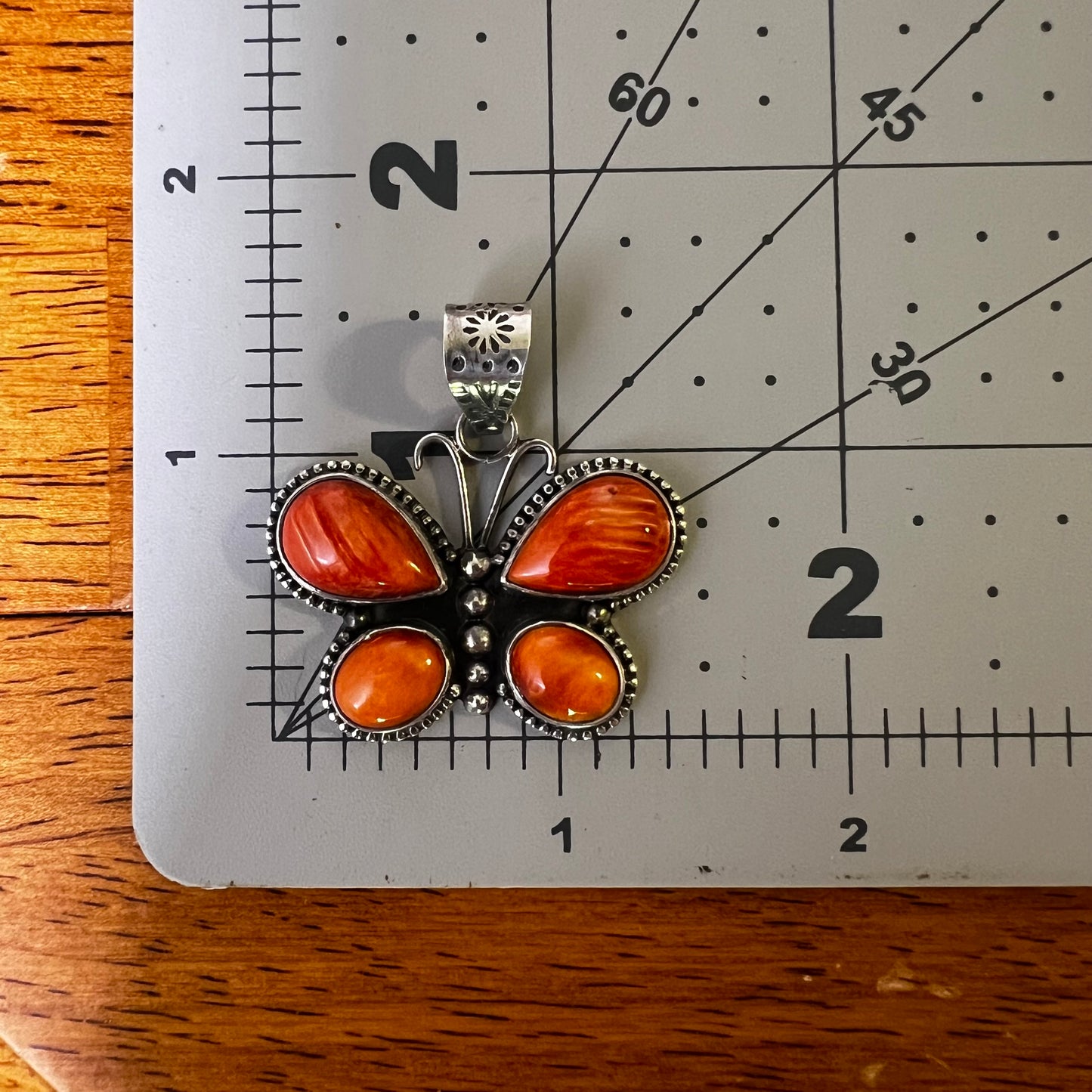 Spiny Oyster Butterfly Pendant – Sterling Silver Southwestern Statement
