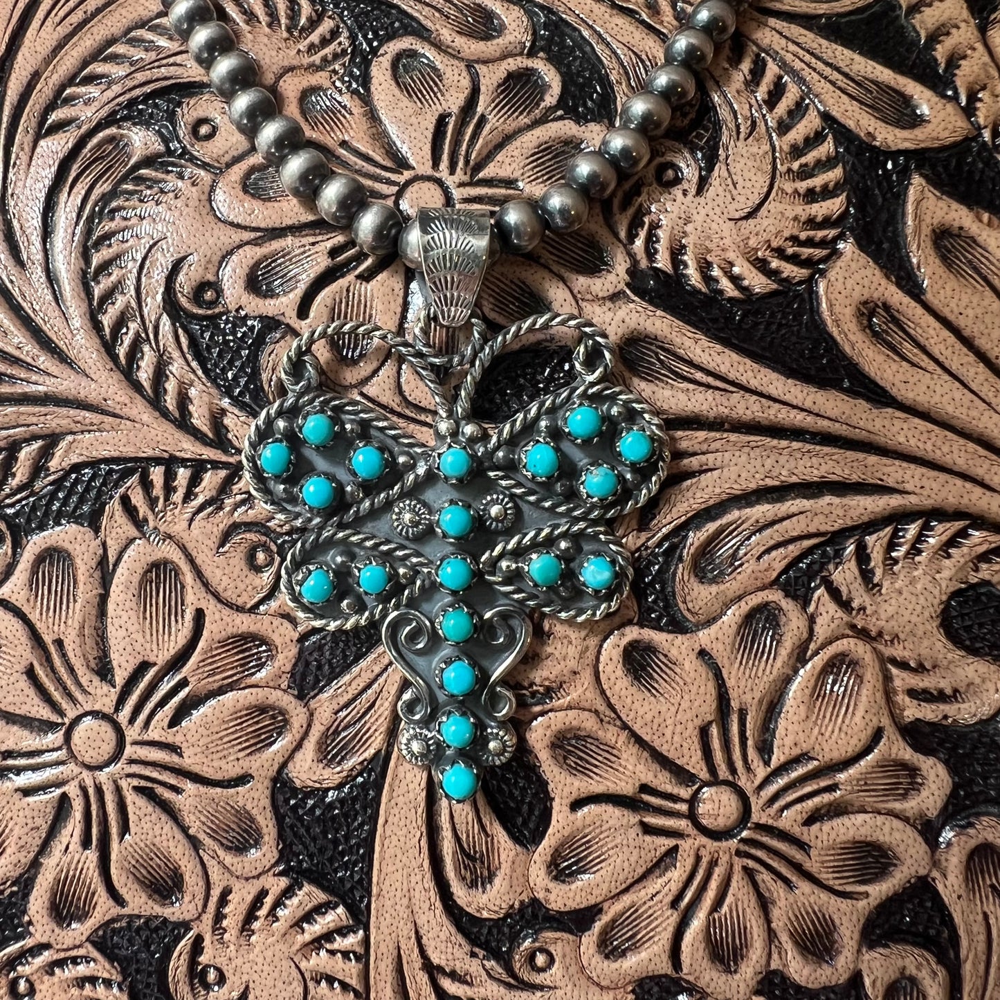 Kingman Turquoise Dragonfly Pendant in Sterling Silver