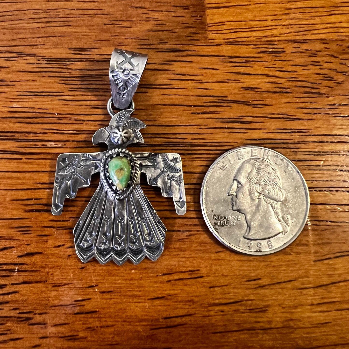 Sterling Silver Sonoran Gold Thunderbird Pendant