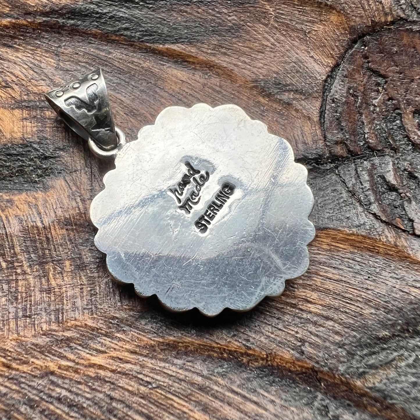 Kingman Turquoise Heart Cluster Pendant | Sterling Silver Statement