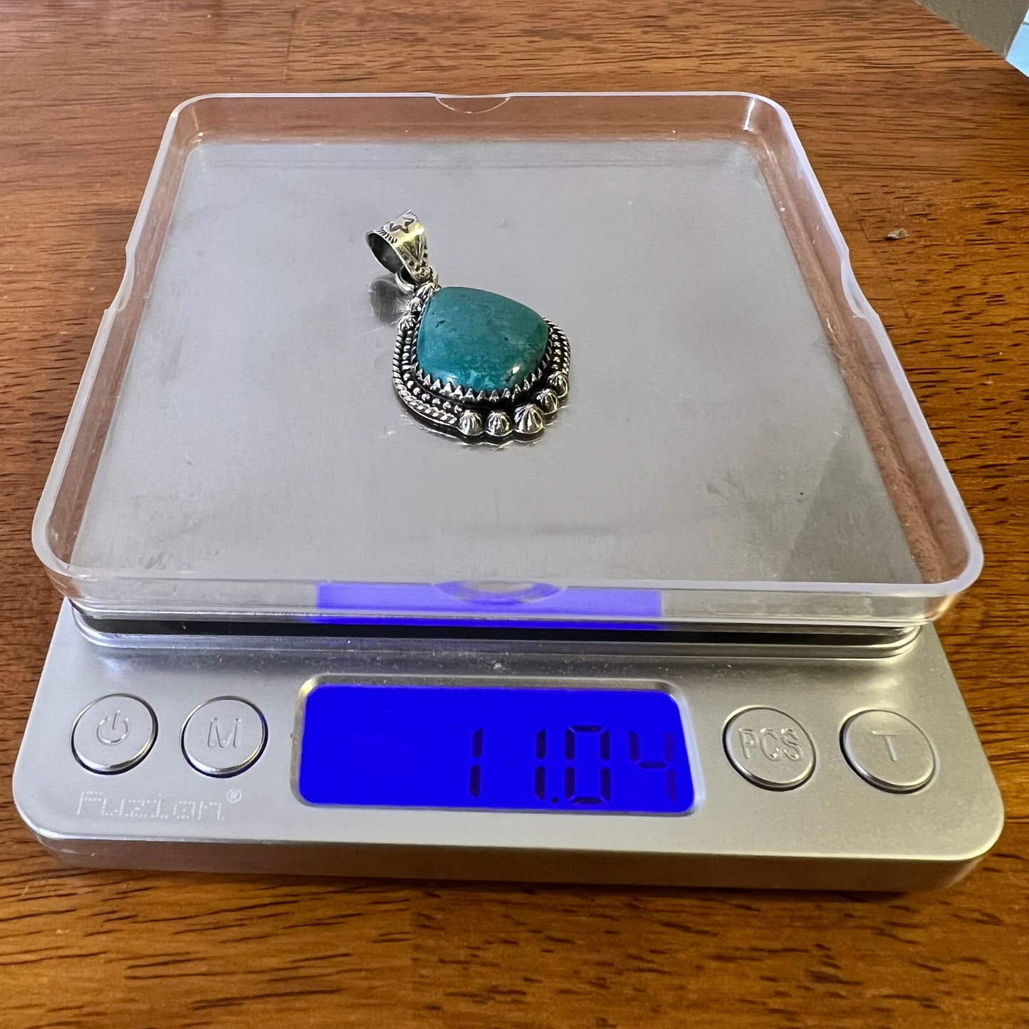 Sterling Silver Kingman Turquoise Statement Pendant