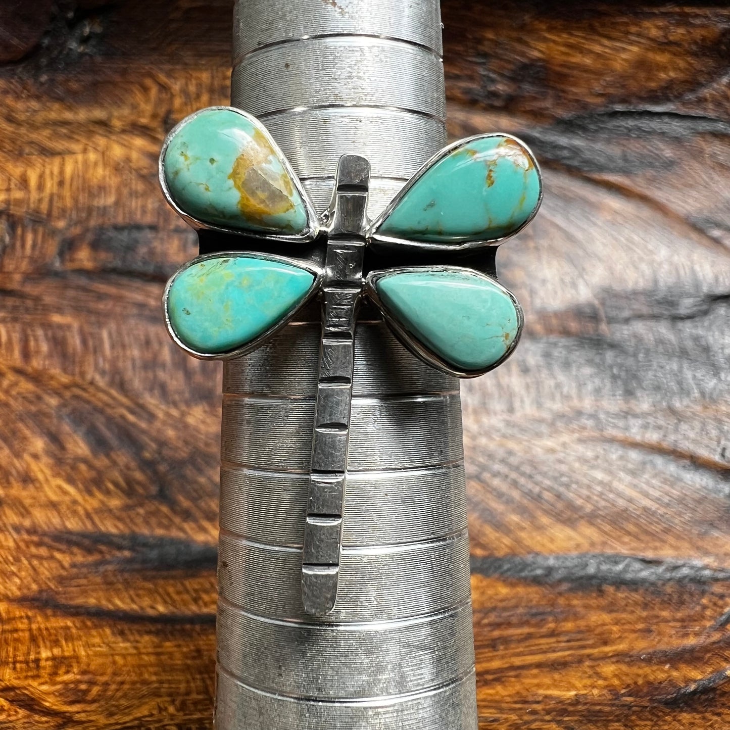 Kingman Turquoise Dragonfly Ring