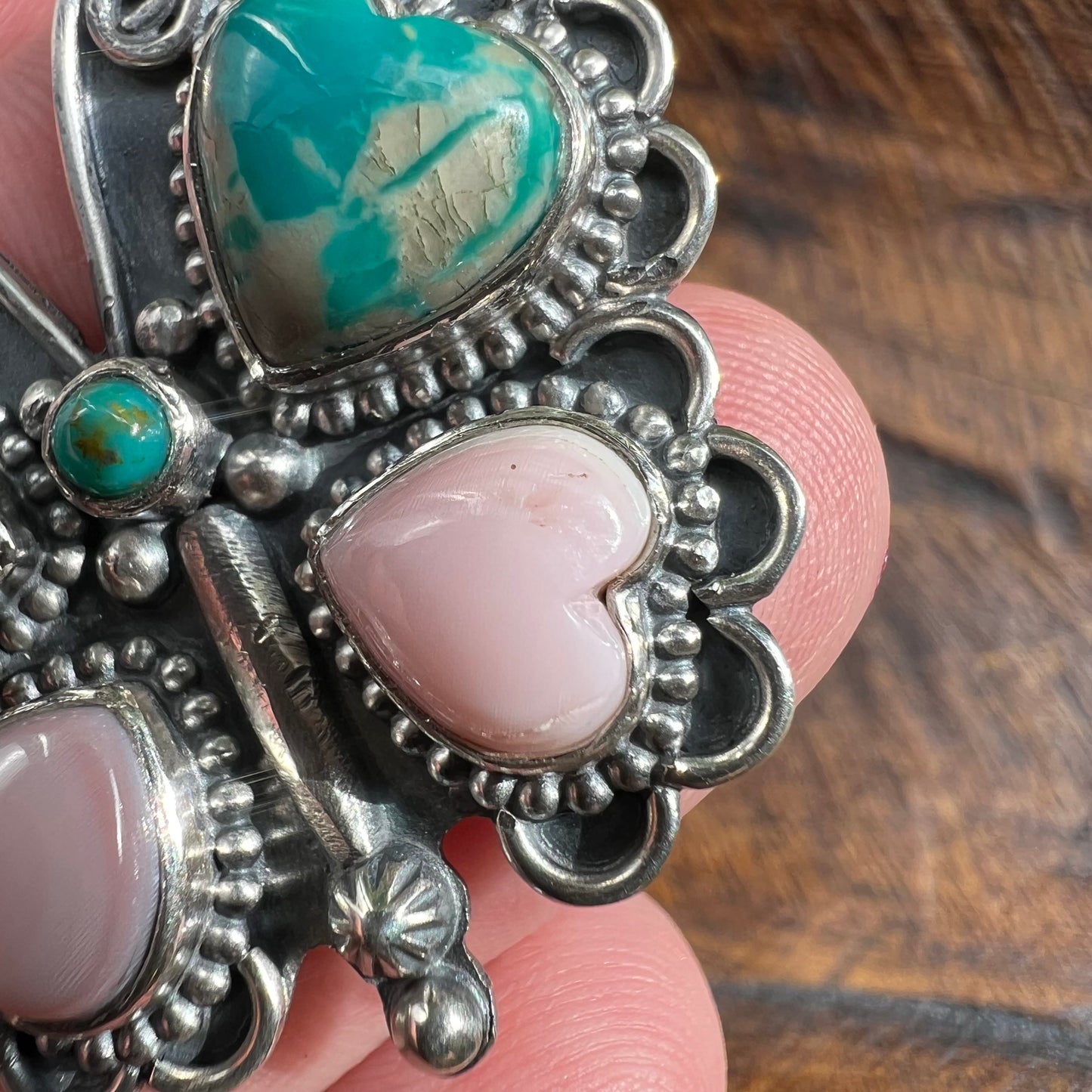 Ribbon Turquoise & Queen Conch Butterfly Statement Ring