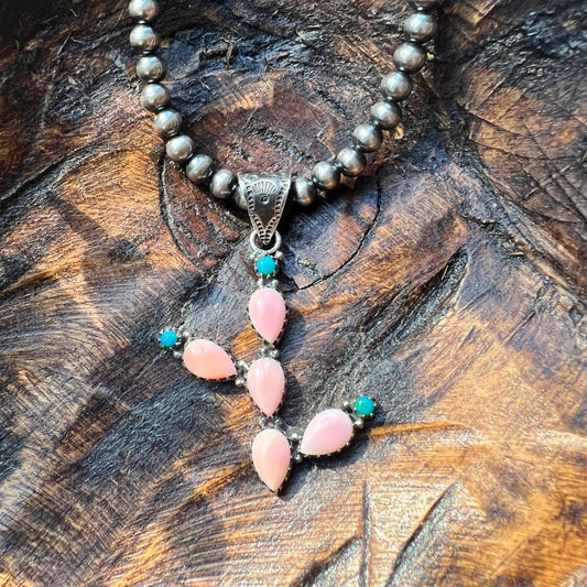 Blush Desert Bloom Cactus Pendant