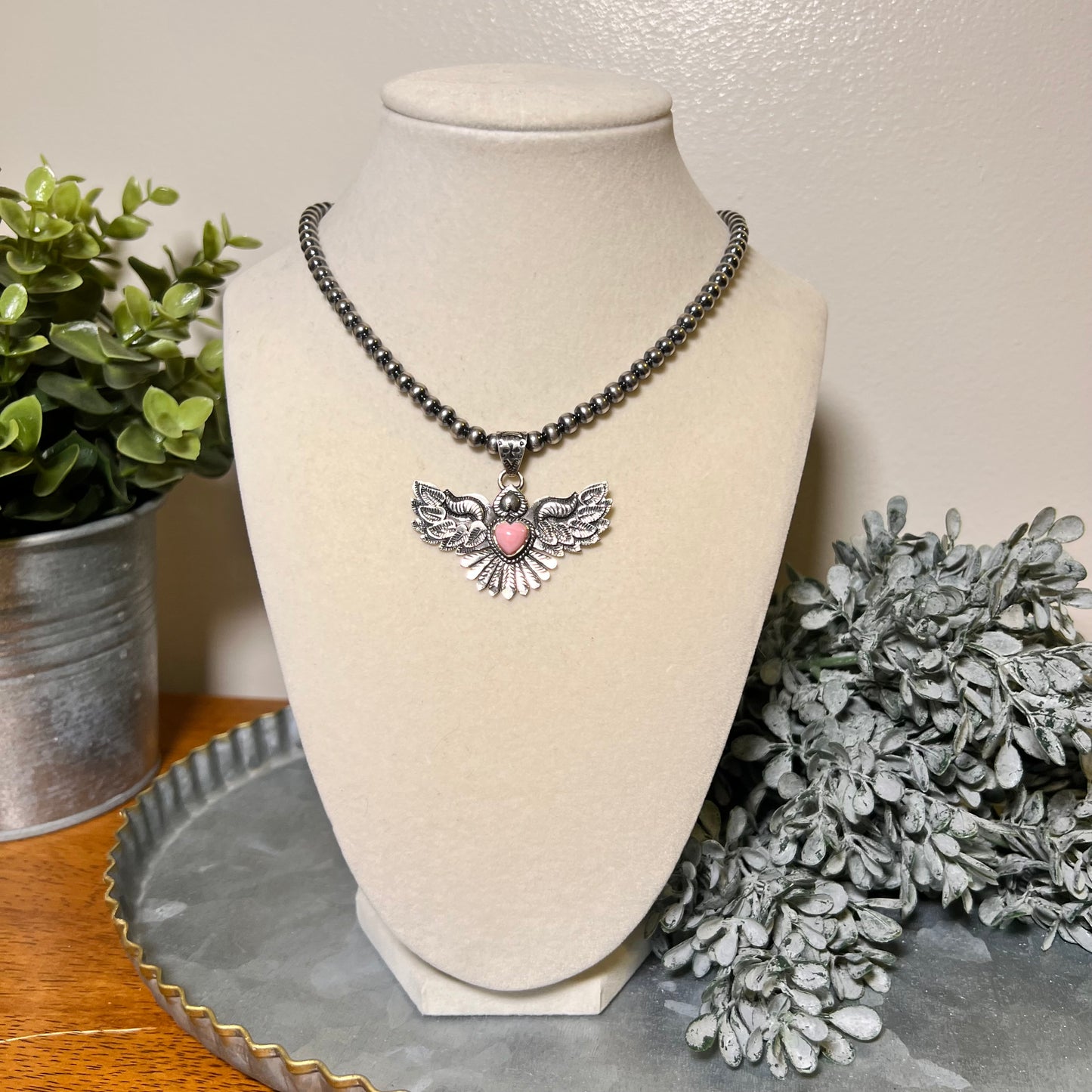 Queen Conch Heart Eagle Pendant