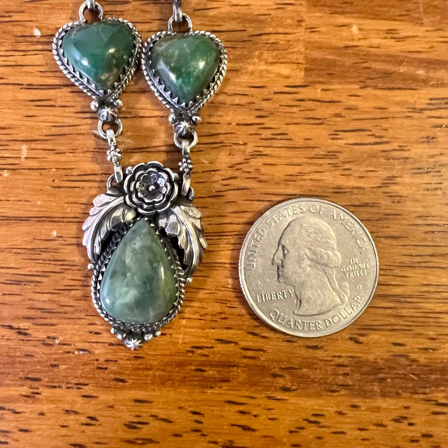 Statement Turquoise Necklace in Solid Sterling Silver