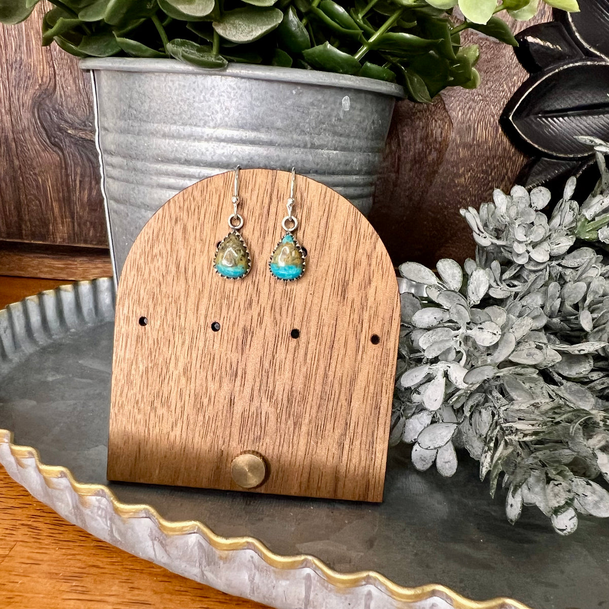 Sterling Silver Everyday Dangle Earrings – Queen Conch, Turquoise or Spiny Oyster