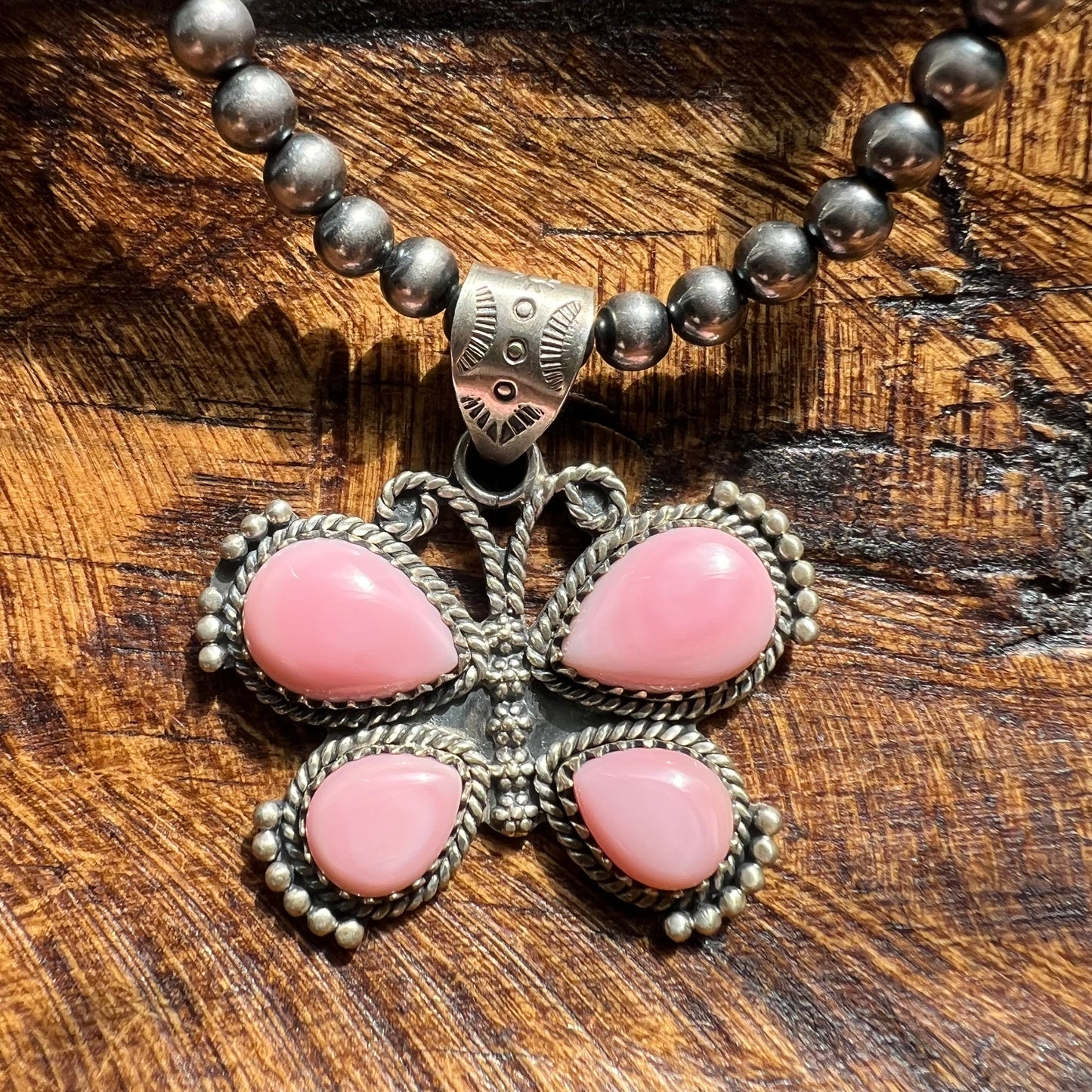 Sterling Silver Queen Conch Butterfly Pendant