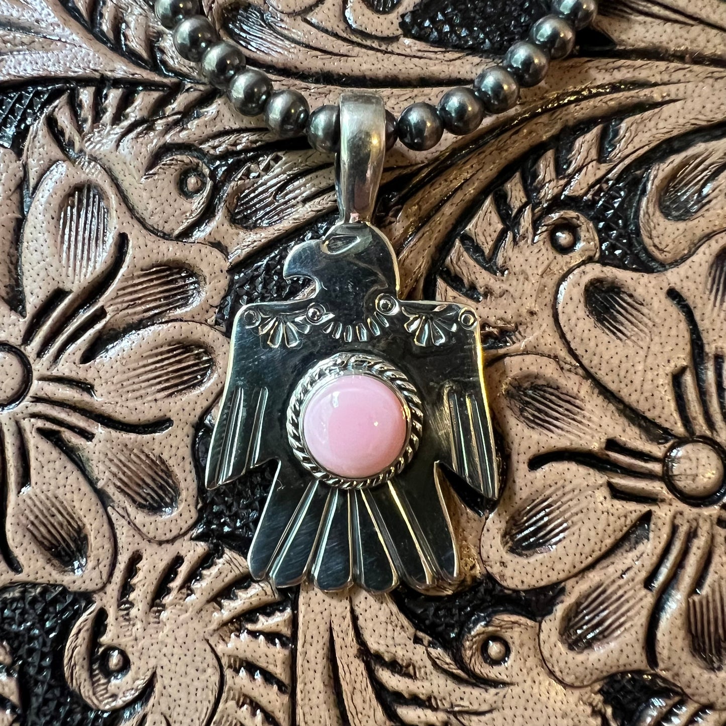 Sterling Silver Queen Conch Thunderbird Pendant