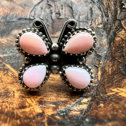 Sterling Silver Queen Conch Butterfly Ring — Size 7