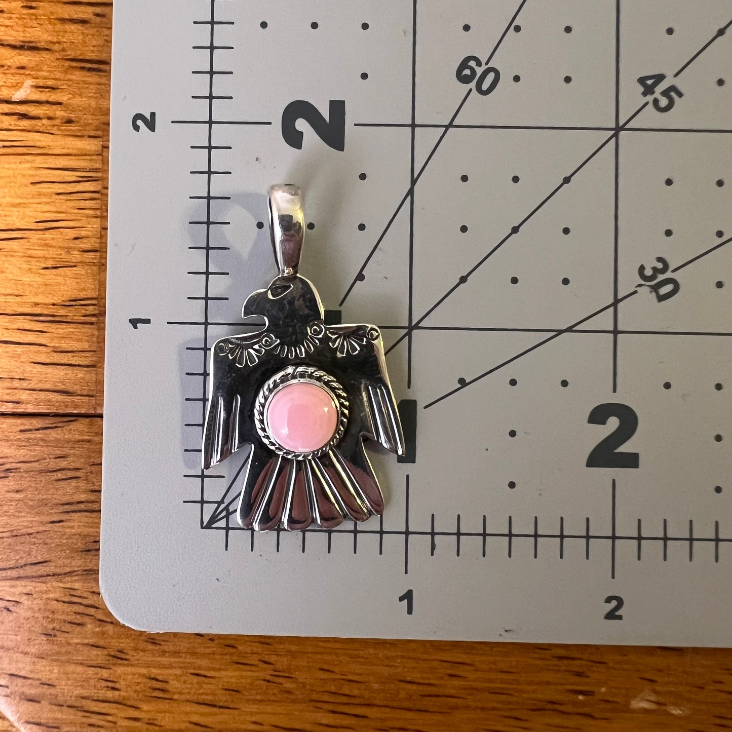 Sterling Silver Queen Conch Thunderbird Pendant