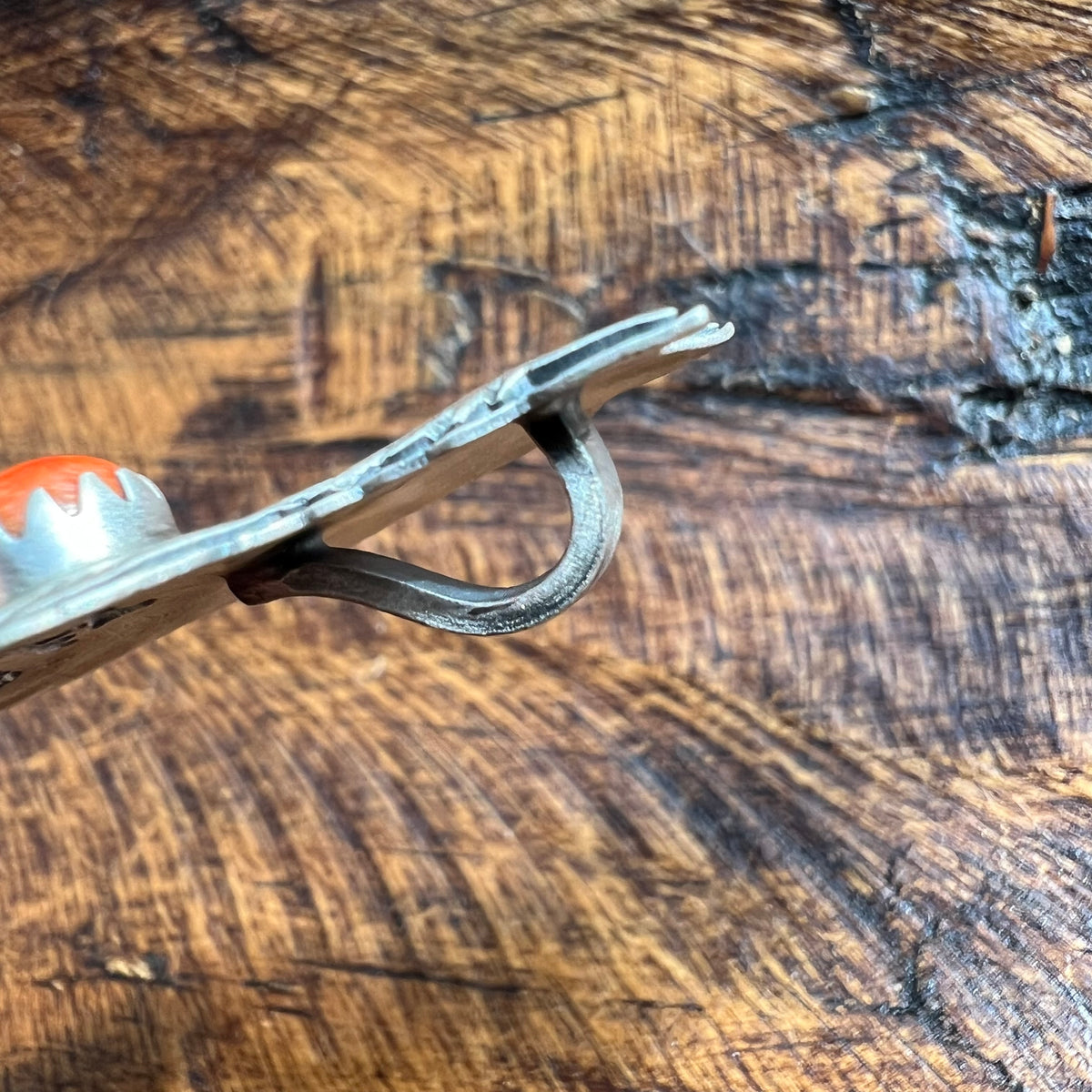 Sterling Silver Spiny Oyster Longhair Cat Pendant