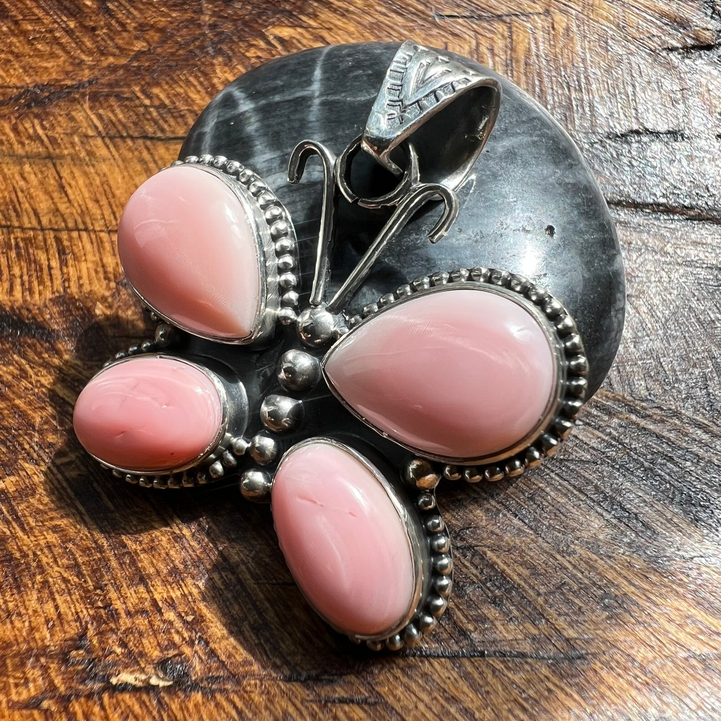 Queen Conch Butterfly Pendant – Sterling Silver Southwestern Statement