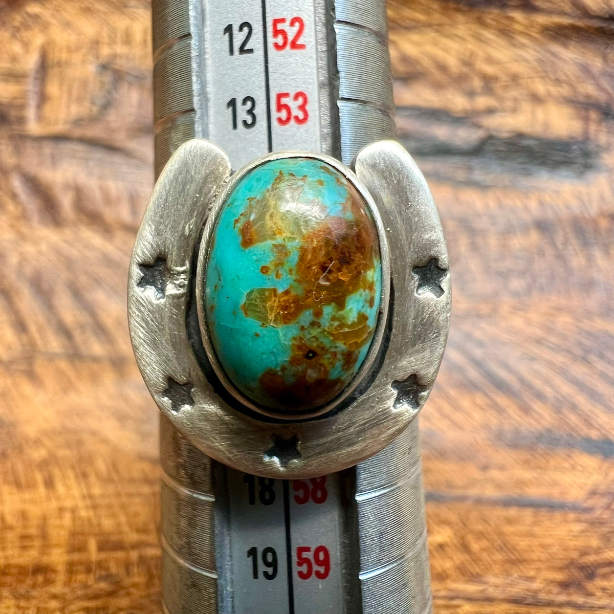 Sterling Silver Horseshoe Statement Ring – Turquoise, Spiny Oyster & Queen Conch Options