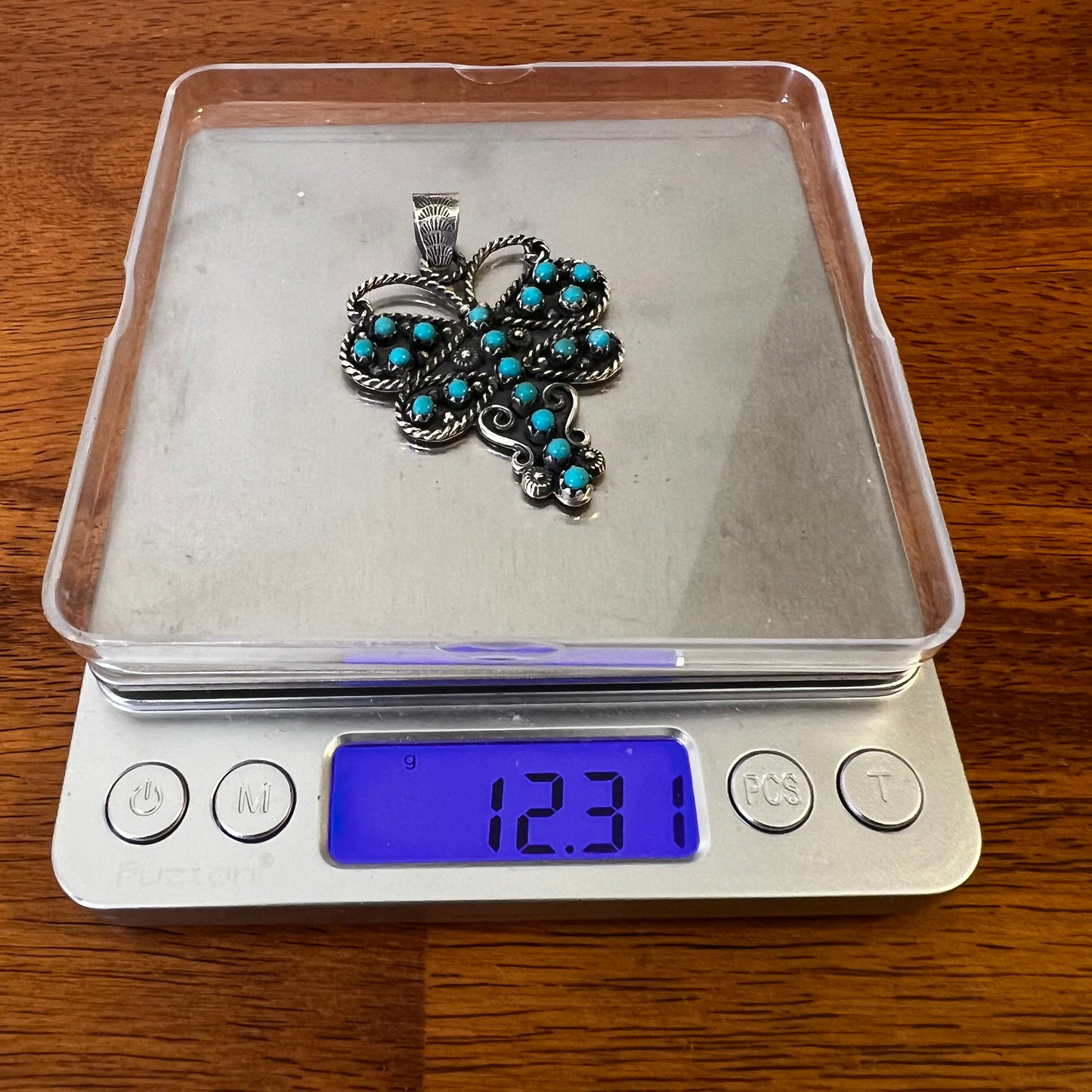 Kingman Turquoise Dragonfly Pendant in Sterling Silver