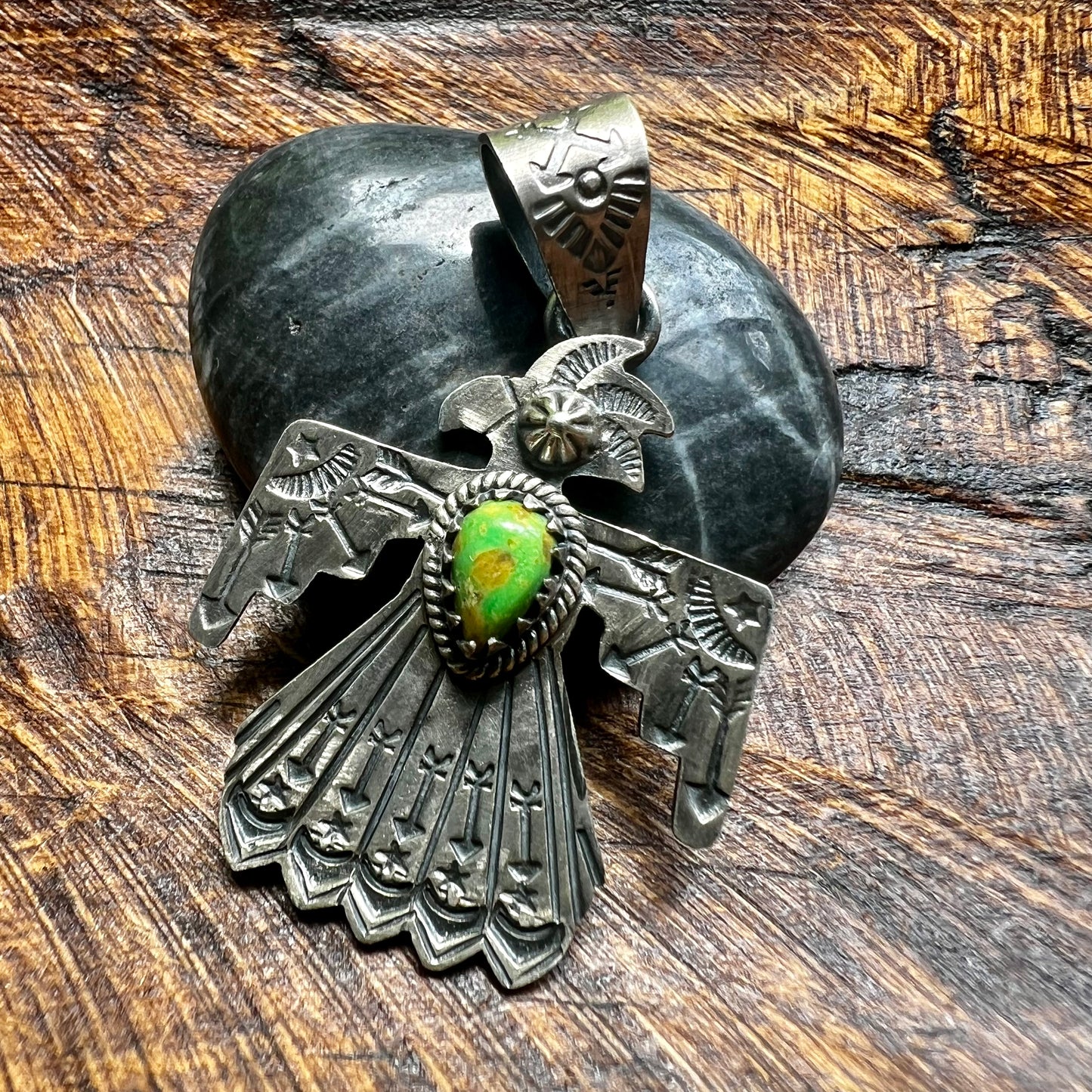 Sterling Silver Sonoran Gold Thunderbird Pendant
