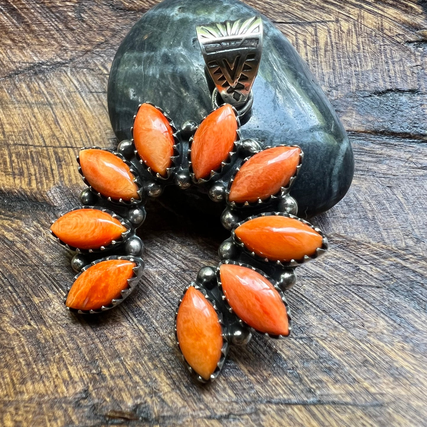 Sterling Silver Spiny Oyster Naja Pendant
