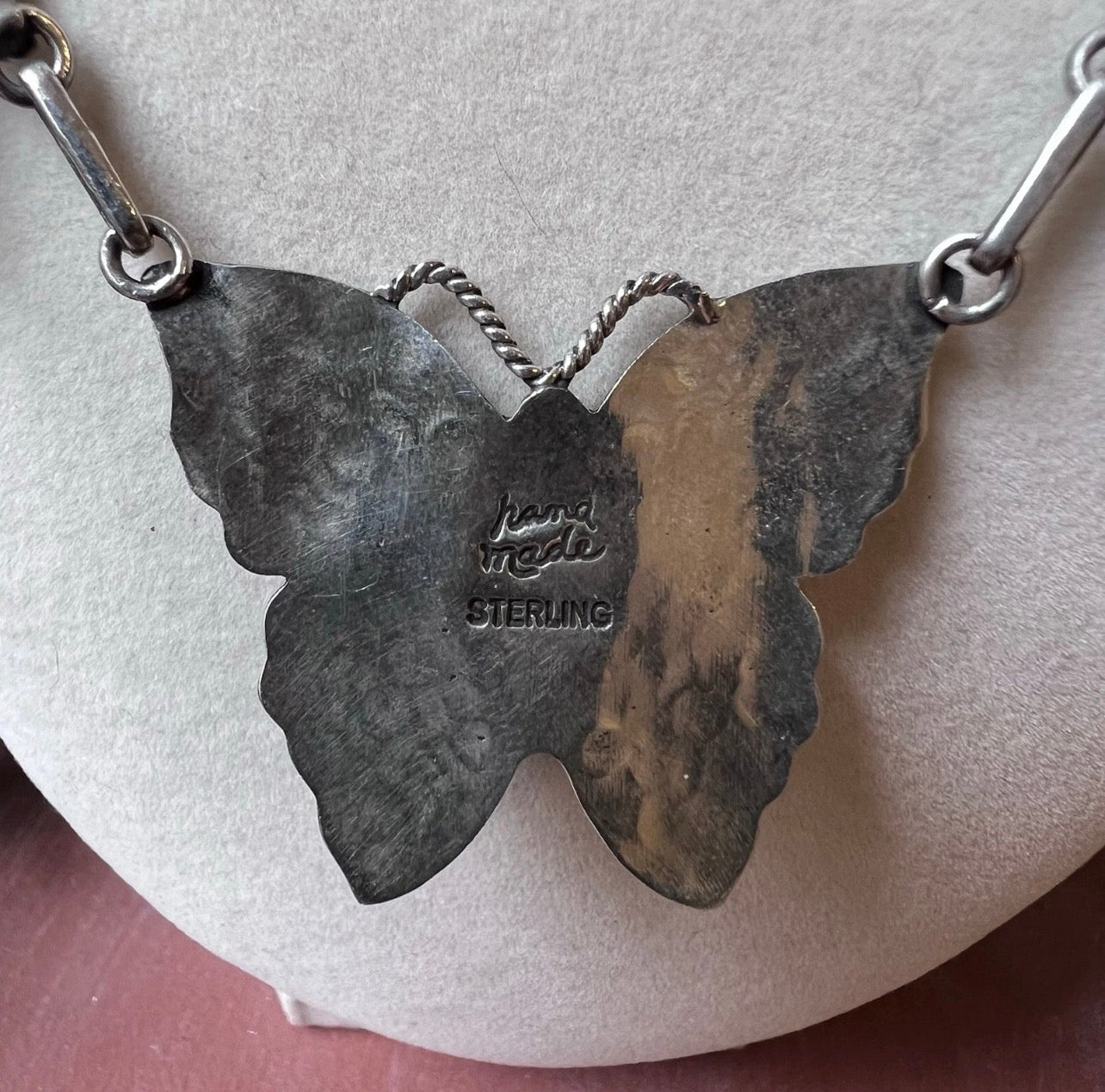 Kingman Turquoise Butterfly Station Necklace