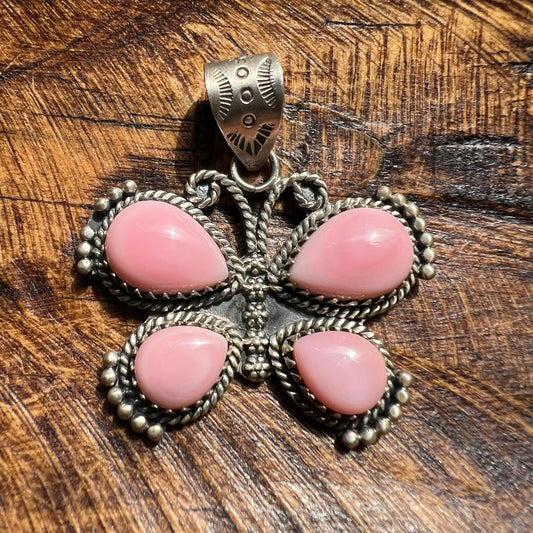 Sterling Silver Queen Conch Butterfly Pendant