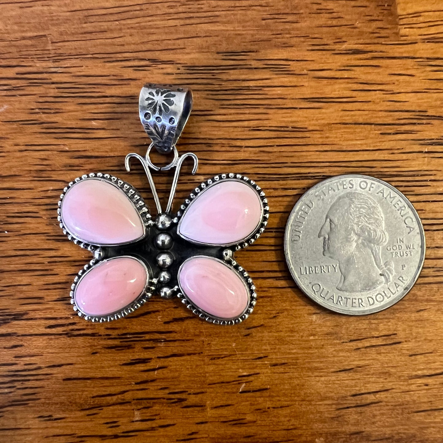 Queen Conch Butterfly Pendant – Sterling Silver Southwestern Statement