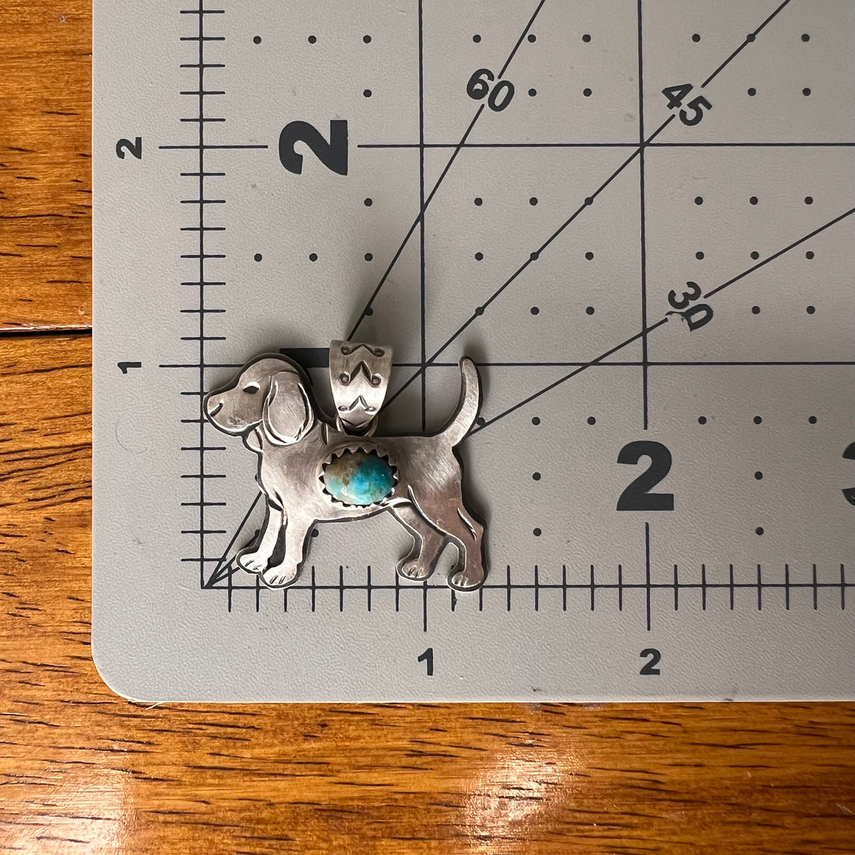 Sterling Silver Dog Pendant – Spiny Oyster, Turquoise or Queen Conch