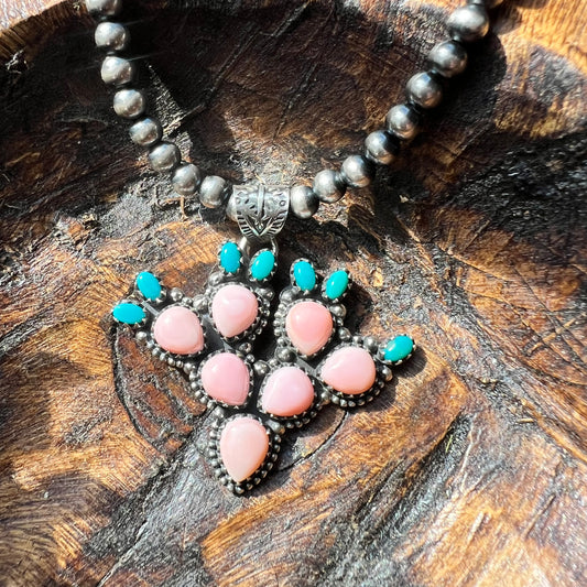 Queen Conch Cactus Pendant