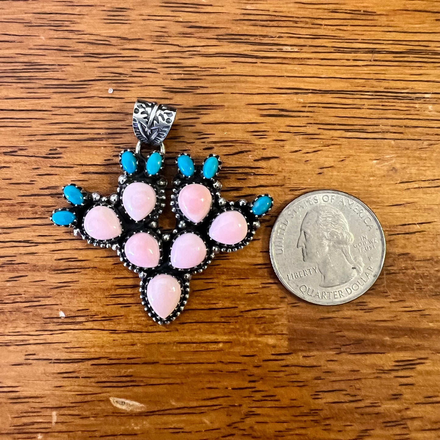 Queen Conch Cactus Pendant
