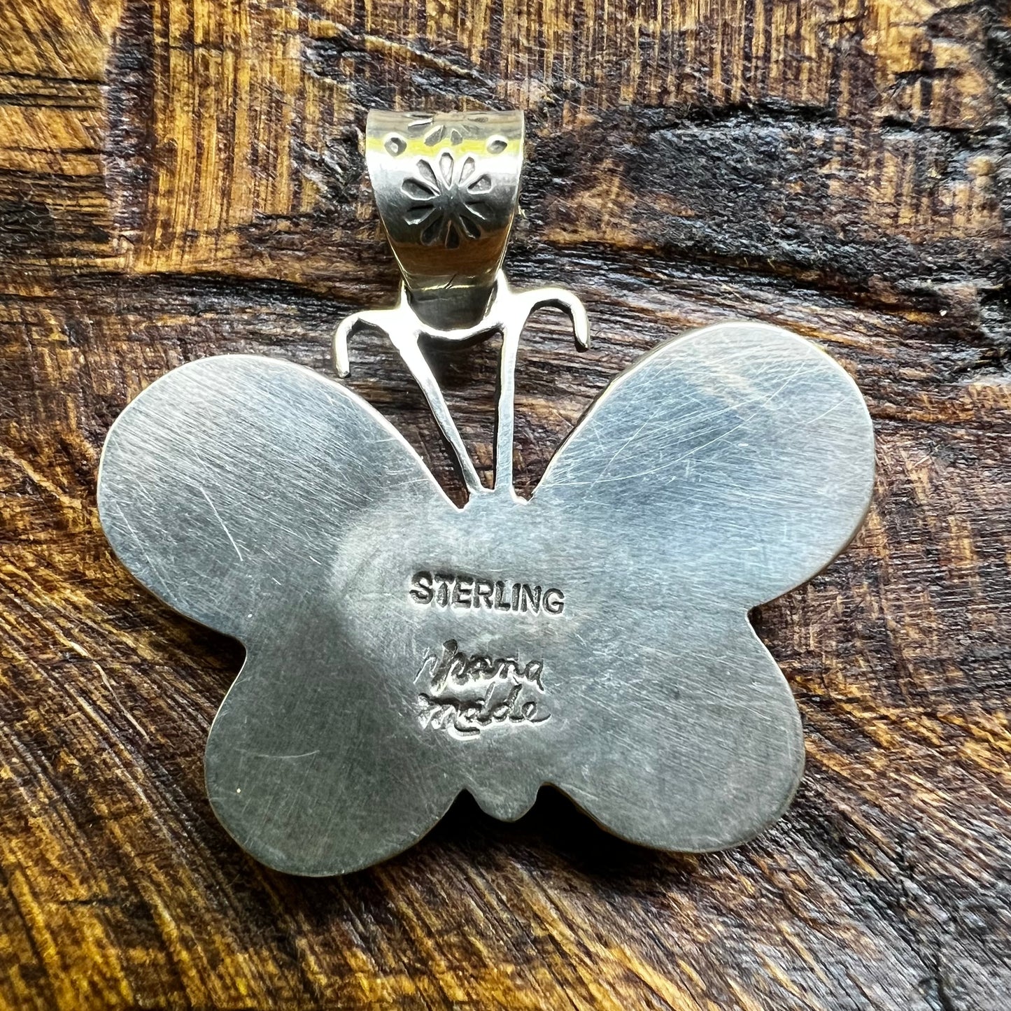 Spiny Oyster Butterfly Pendant – Sterling Silver Southwestern Statement