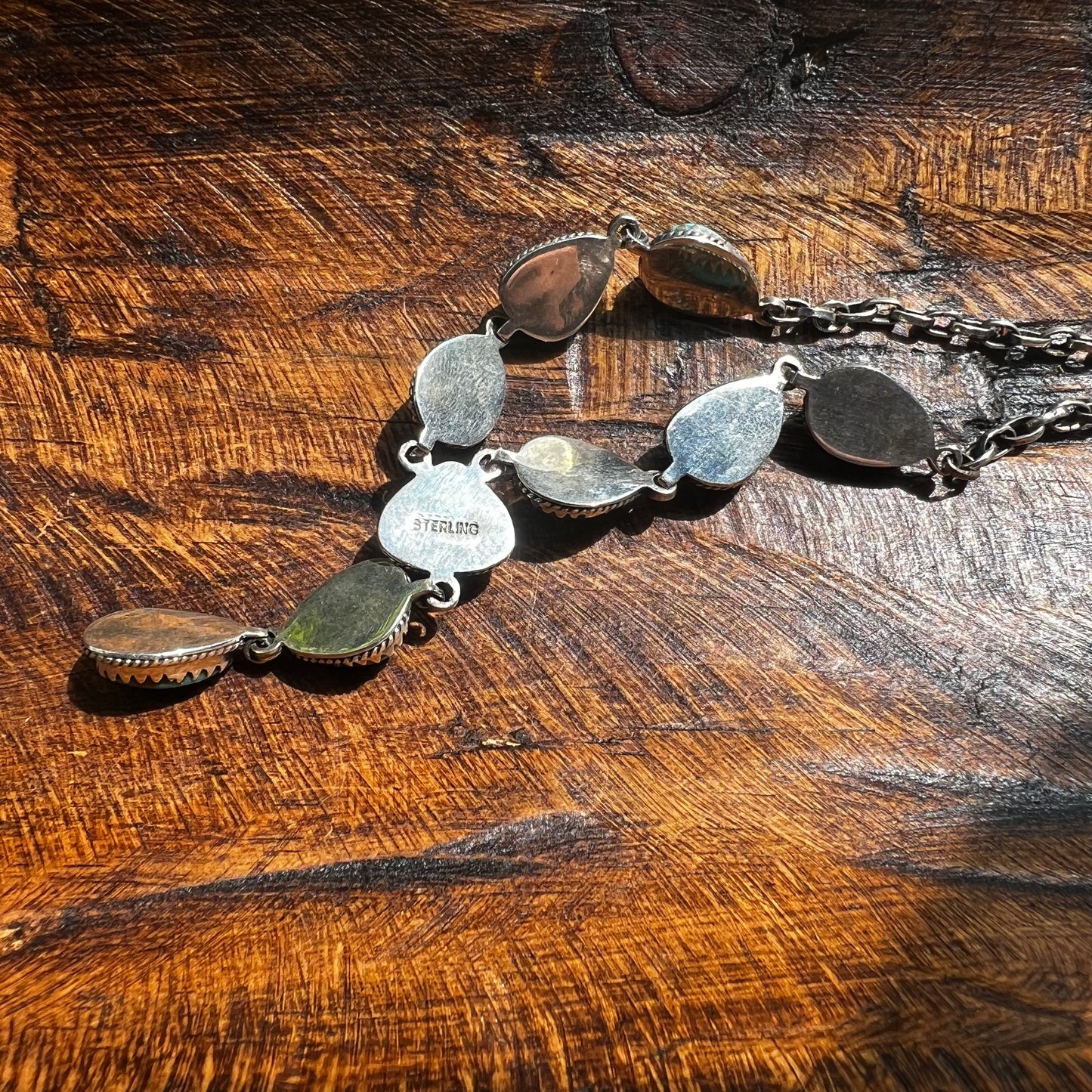 Kingman Turquoise Lariat Necklace