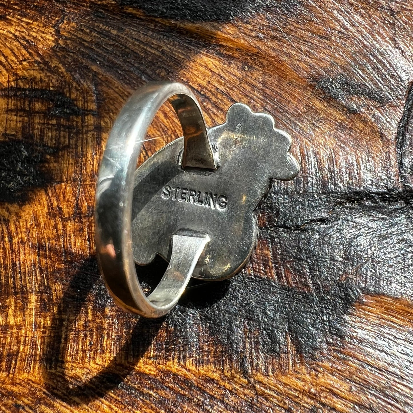 Sterling Silver Queen Conch Heart Ring Size 7