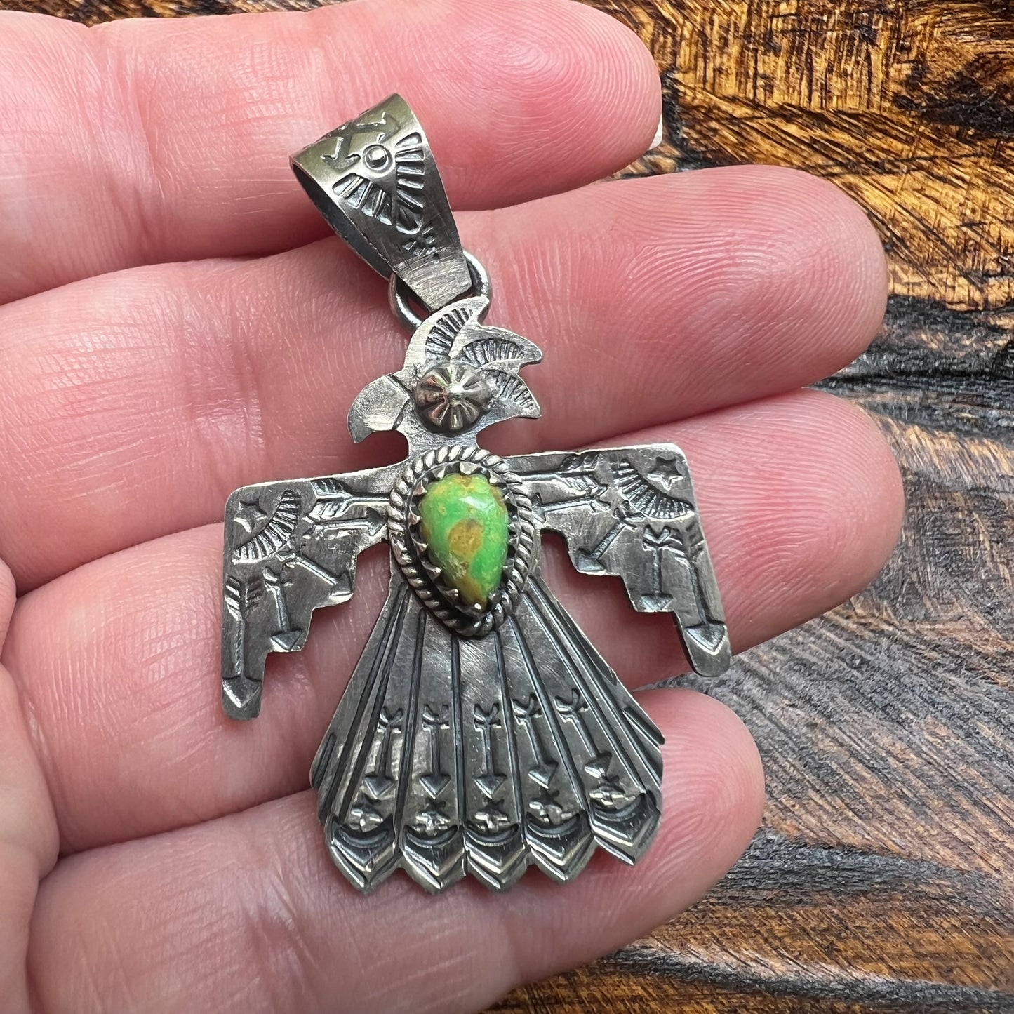 Sterling Silver Sonoran Gold Thunderbird Pendant
