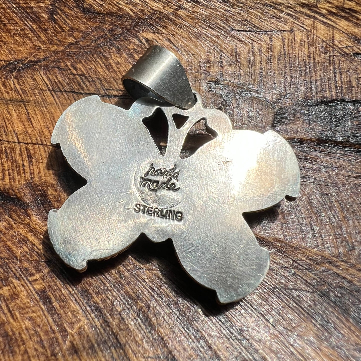 Sterling Silver Queen Conch Butterfly Pendant