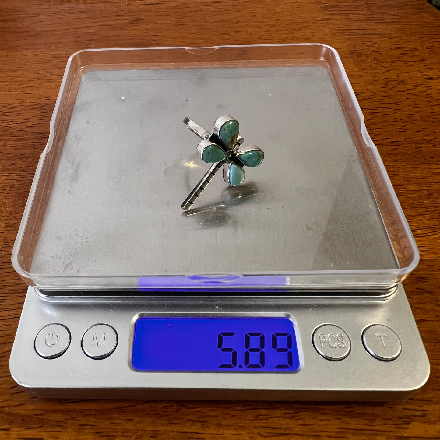 Kingman Turquoise Dragonfly Ring