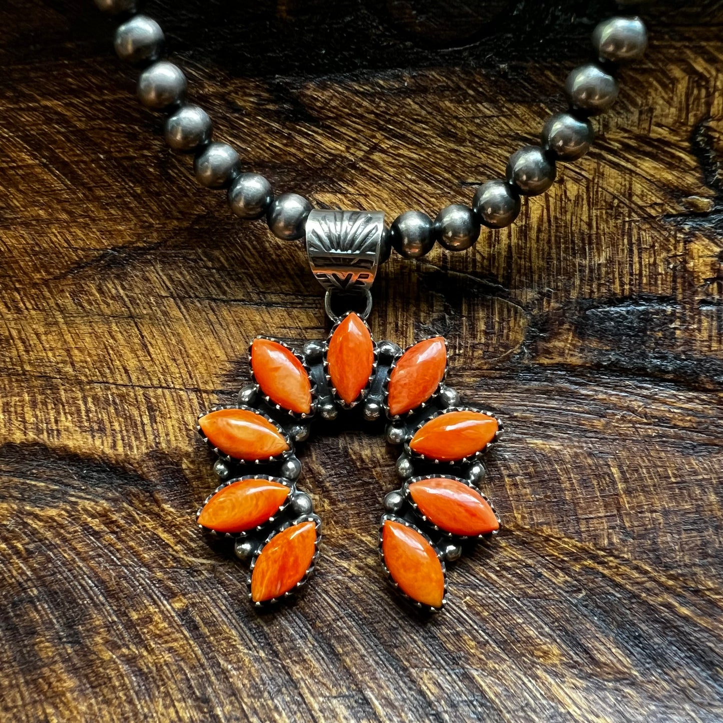 Sterling Silver Spiny Oyster Naja Pendant