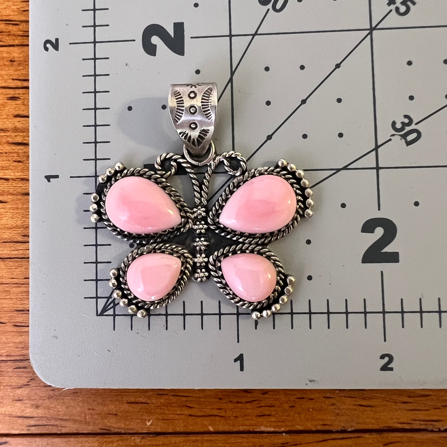 Sterling Silver Queen Conch Butterfly Pendant