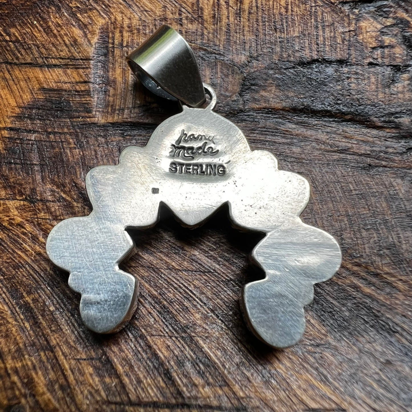 Kingman Turquoise & Queen Conch Naja Pendant