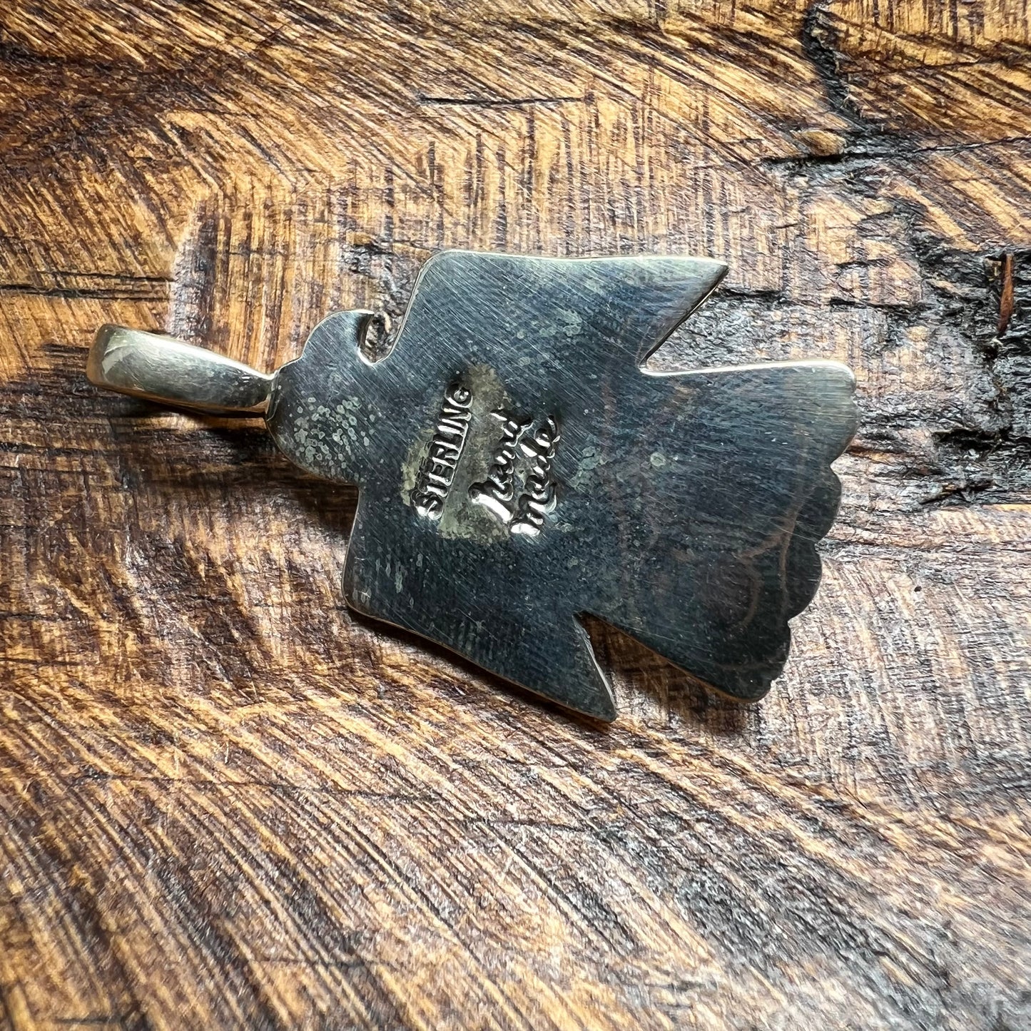 Sterling Silver Queen Conch Thunderbird Pendant