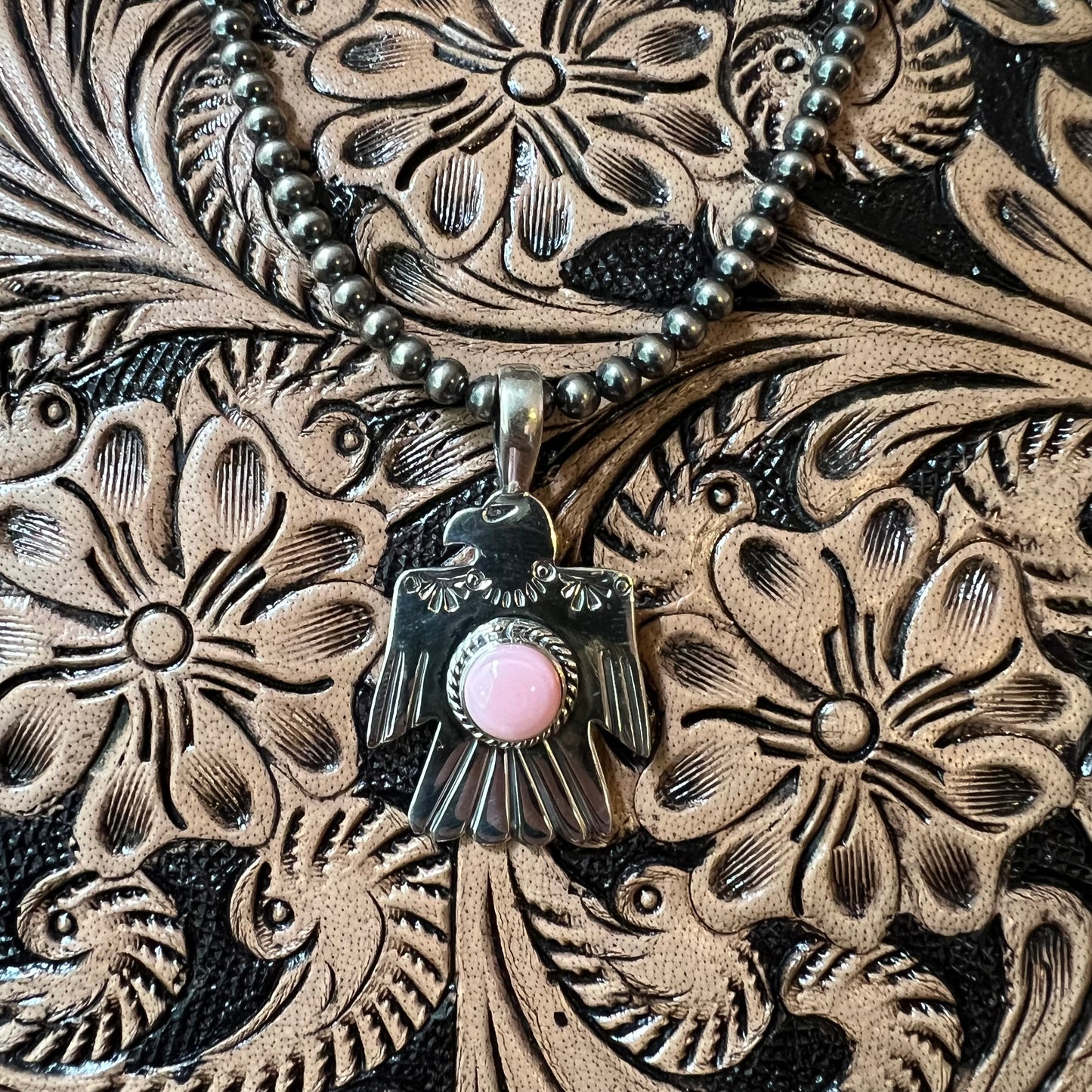 Sterling Silver Queen Conch Thunderbird Pendant