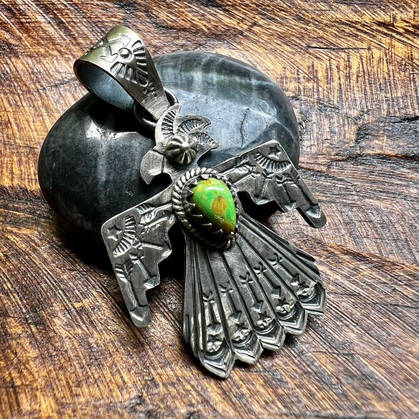 Sterling Silver Sonoran Gold Thunderbird Pendant