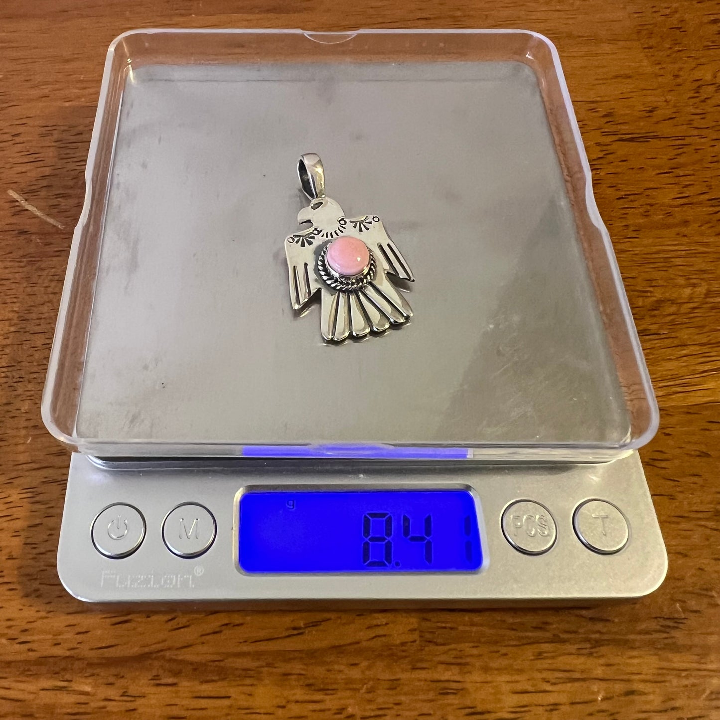 Sterling Silver Queen Conch Thunderbird Pendant