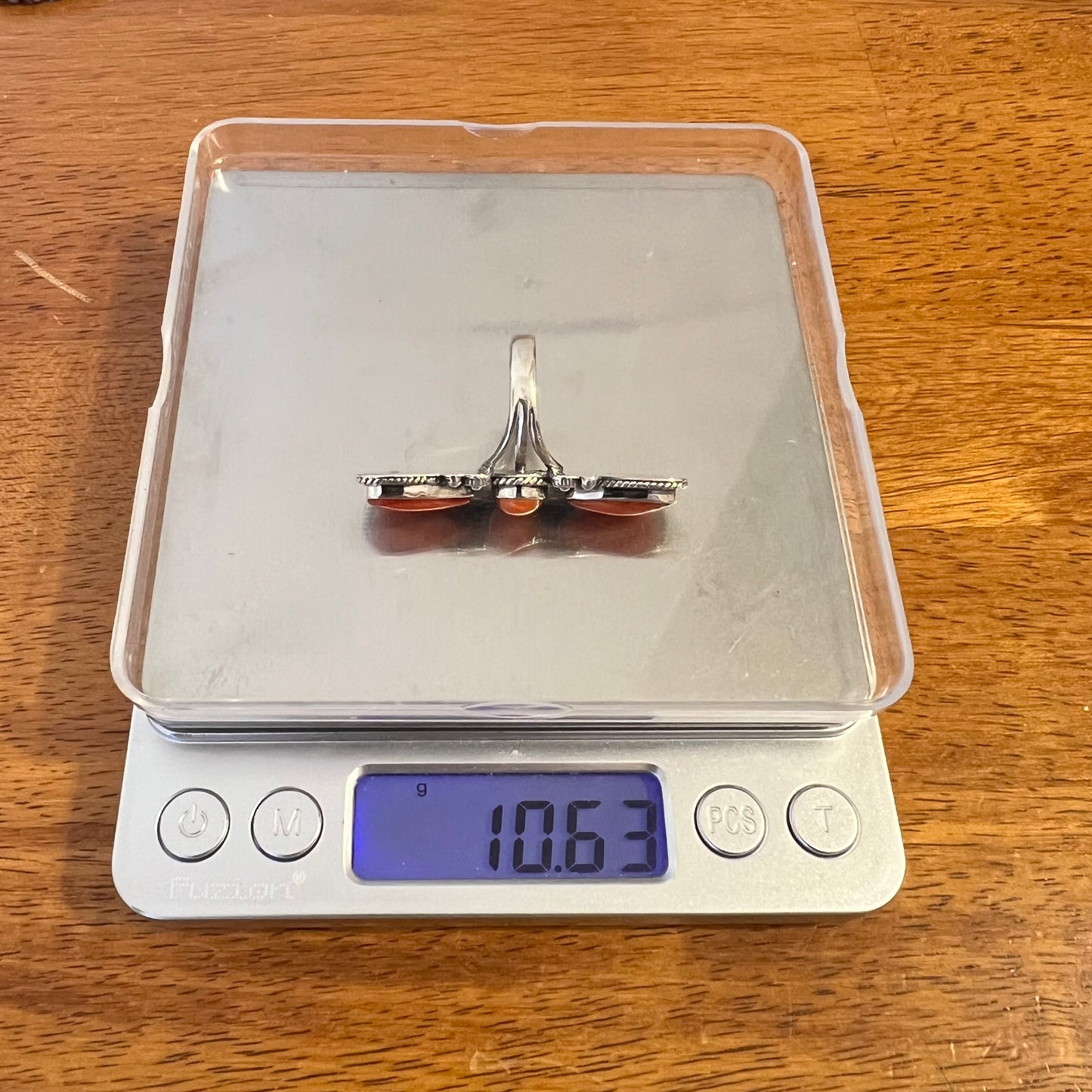 Triple Spiny Oyster Sterling Silver Statement Ring — Bold Southwestern Design